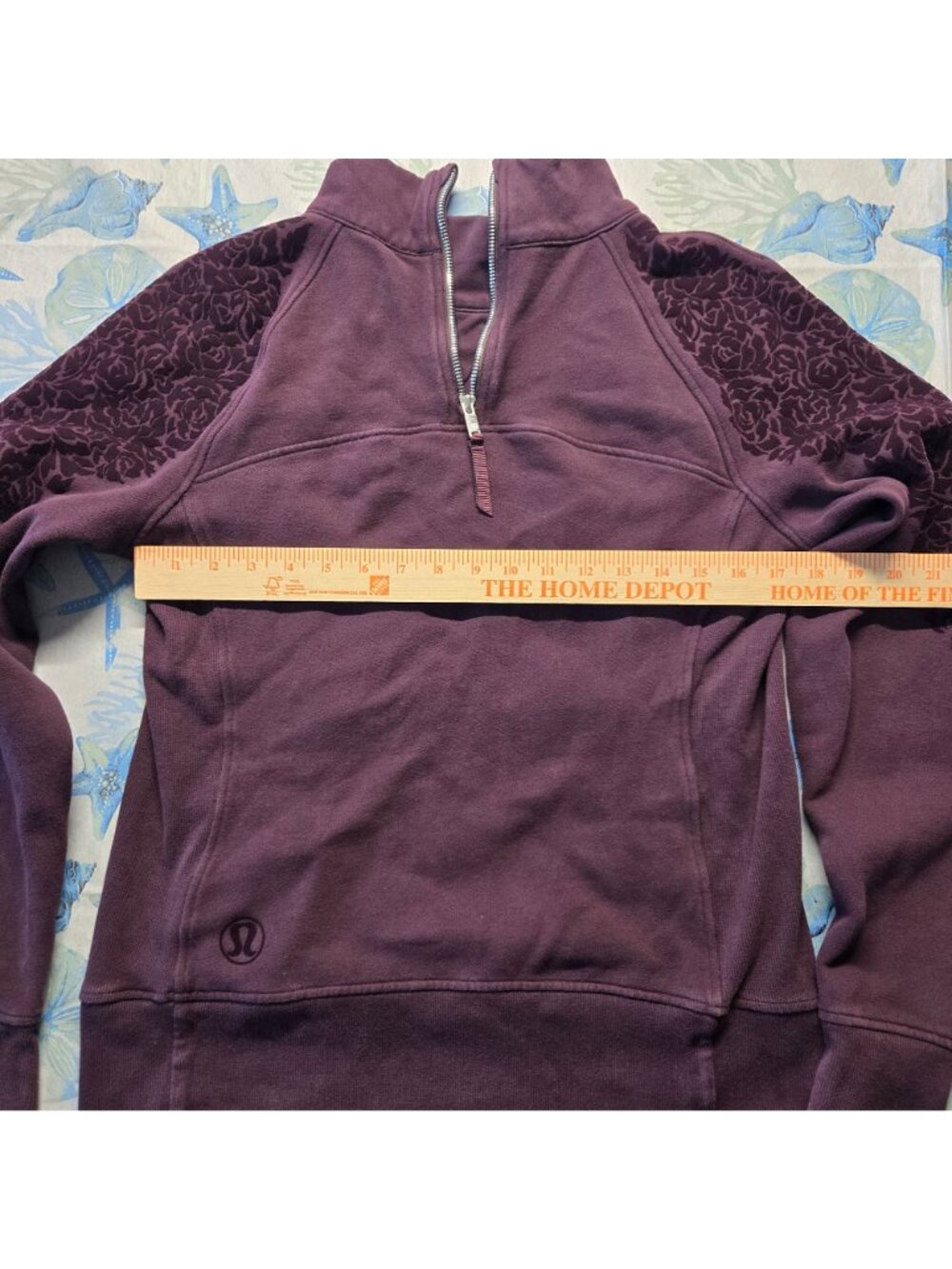 Lululemon Floral Flock Pullover Womens Sz 10 (SKU 26-0222) - Picture 7 of 8